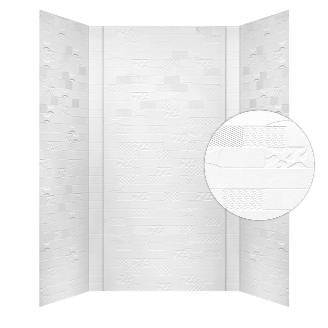 Versa Tile - Mirroflex - Tub and Shower Wall Panel - Gloss White