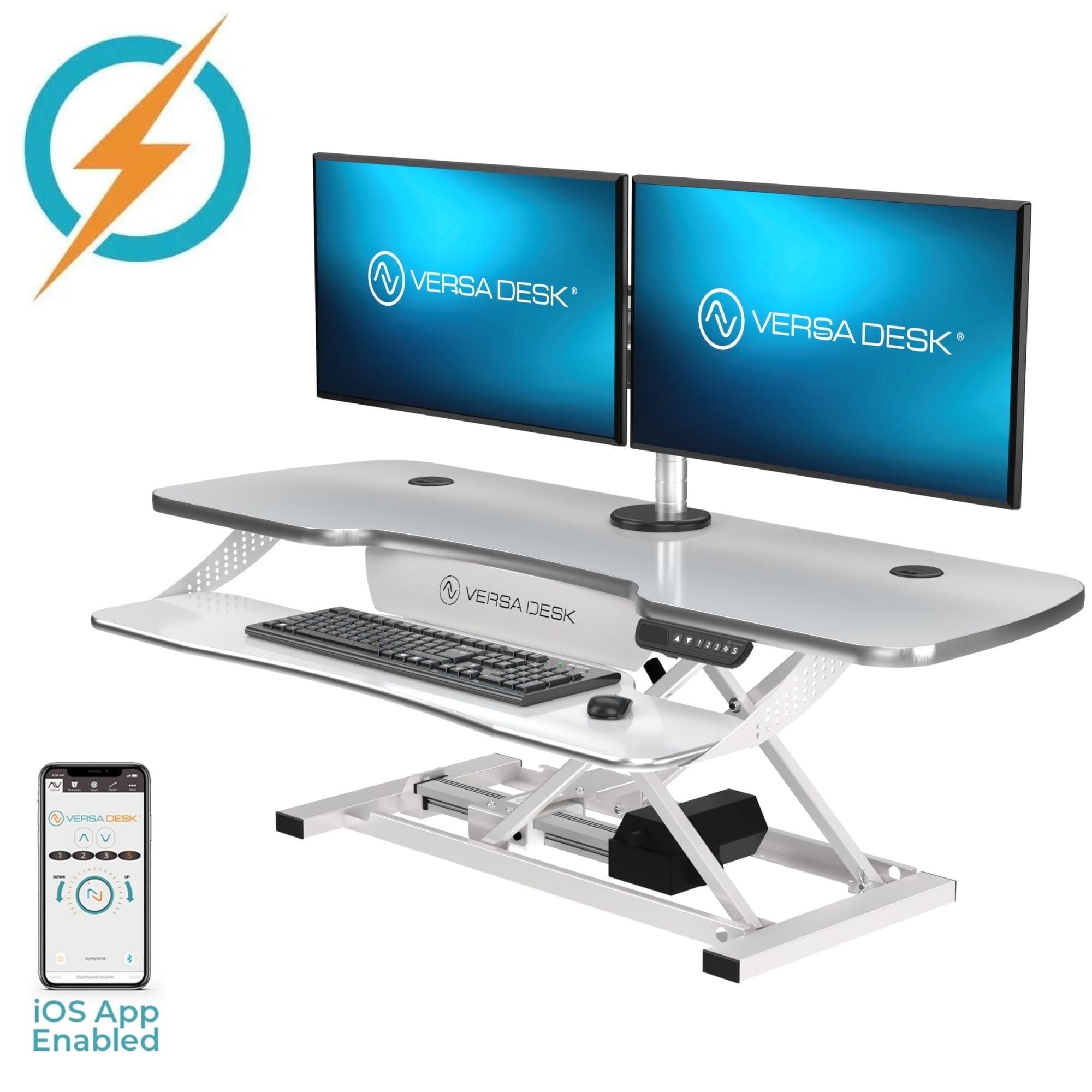 VERSADESK VersaDesk PowerPro Electric Height Adjustable Desk Converter w/ USB Charging Port
