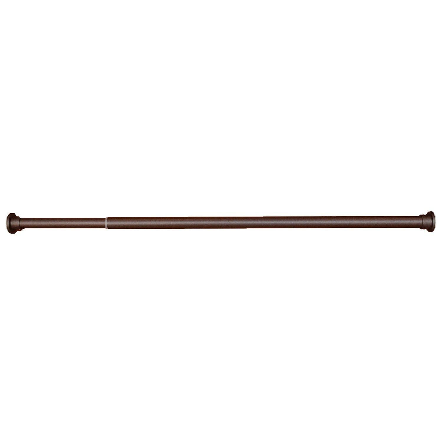 Versailles - DUO Stainless Steel Tension Curtain Rod, Indoor/Outdoor, Adjustable Length from 28" to 48", Bronze