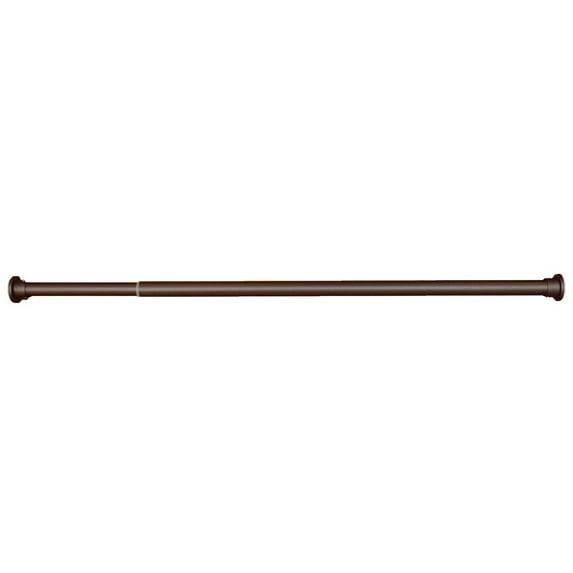 Versailles - DUO Stainless Steel Tension Curtain Rod, Indoor/Outdoor, Adjustable Length from 28" to 48", Bronze