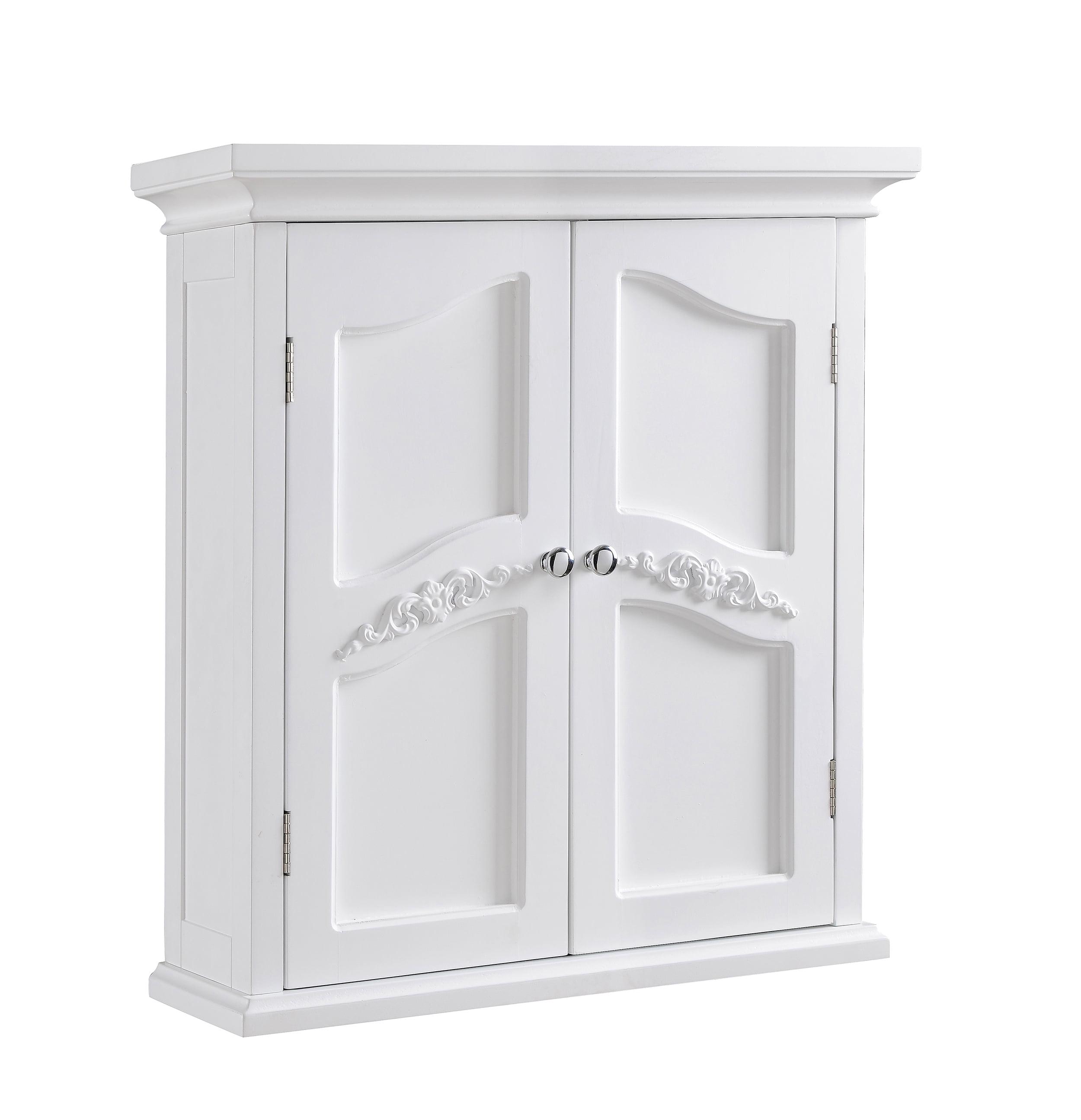 Versailles Elegant White 22" Engineered Wood Wall Cabinet