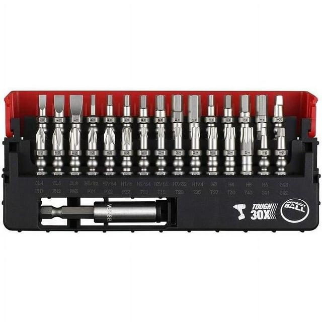Vesseltools IB31P02U Vessel Impact Ball Torsion Bit 30+1 Pc. Set In Slide Case No.ib31p02u