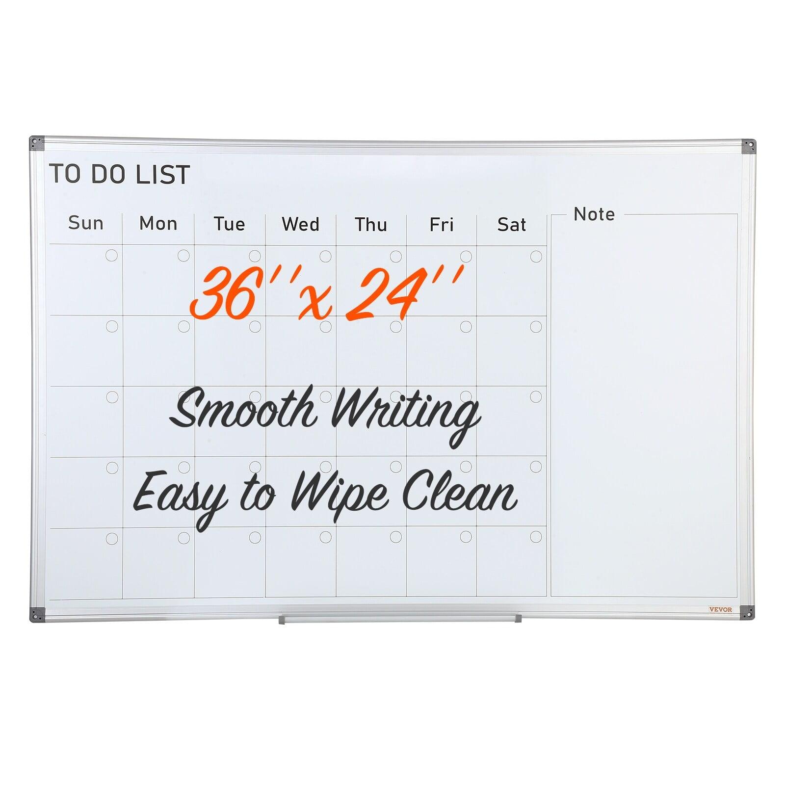 VEVOR 36" x 24" Magnetic Dry Erase Calendar Whiteboard