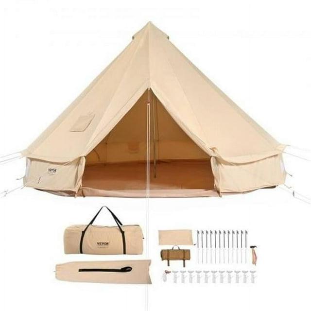 VEVOR VEVOR Canvas Bell Tent 4-Season Camping Yurt Tent with Stove Jack