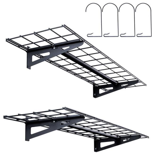 Vevor QXCKGBDHSSC48L638V0 4 x 1 ft. Wall Mounted Garage Storage Shelving - Pack of 2