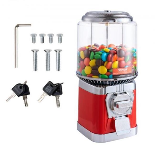 Stellweilan Tessberg 16"H Gumball Machine Vending Coin Bank Vintage Candy Dispenser PC Red