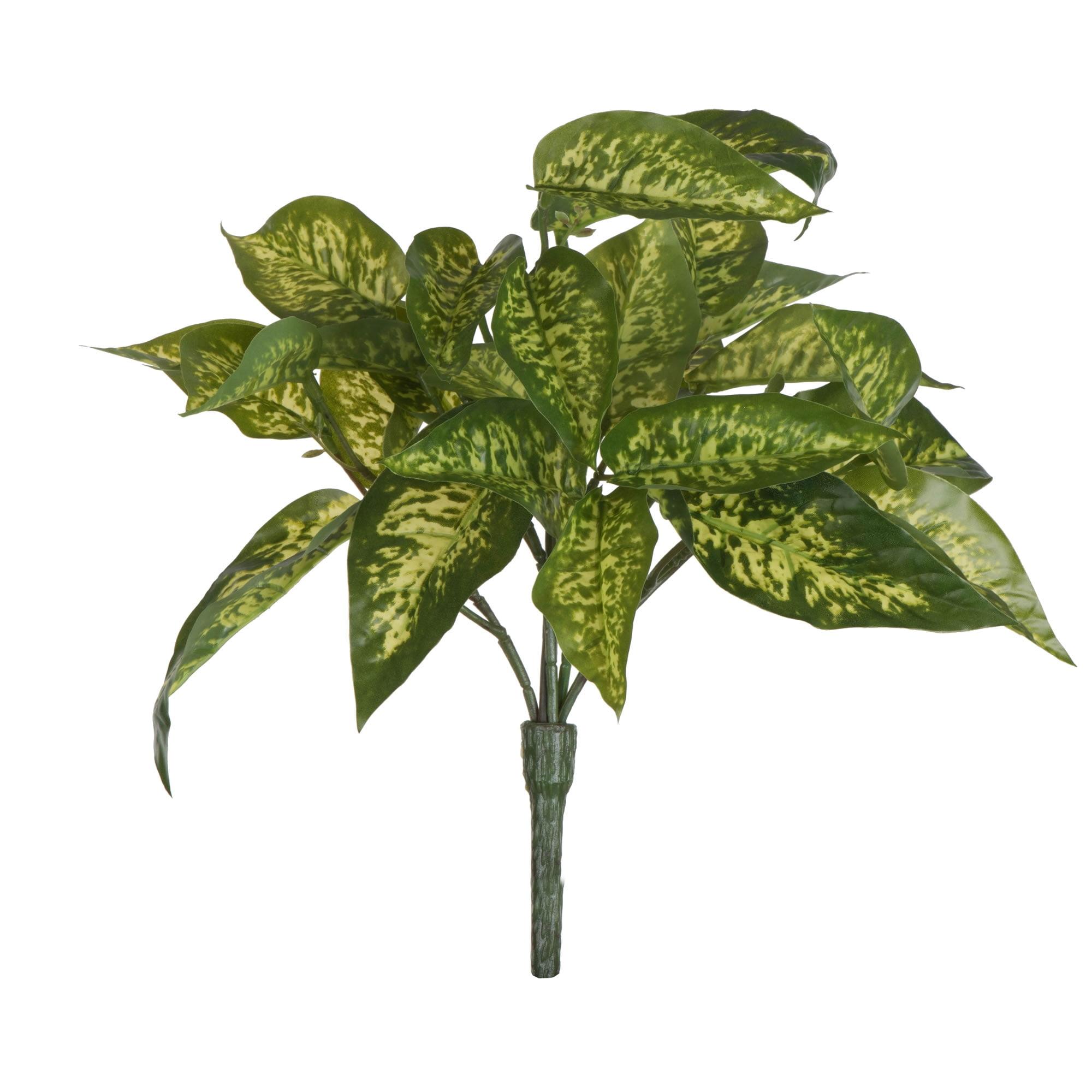 Primrue 11'' Faux Dieffenbachia Branch (Set of 3)