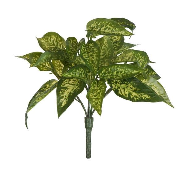 Primrue 11'' Faux Dieffenbachia Branch (Set of 3)