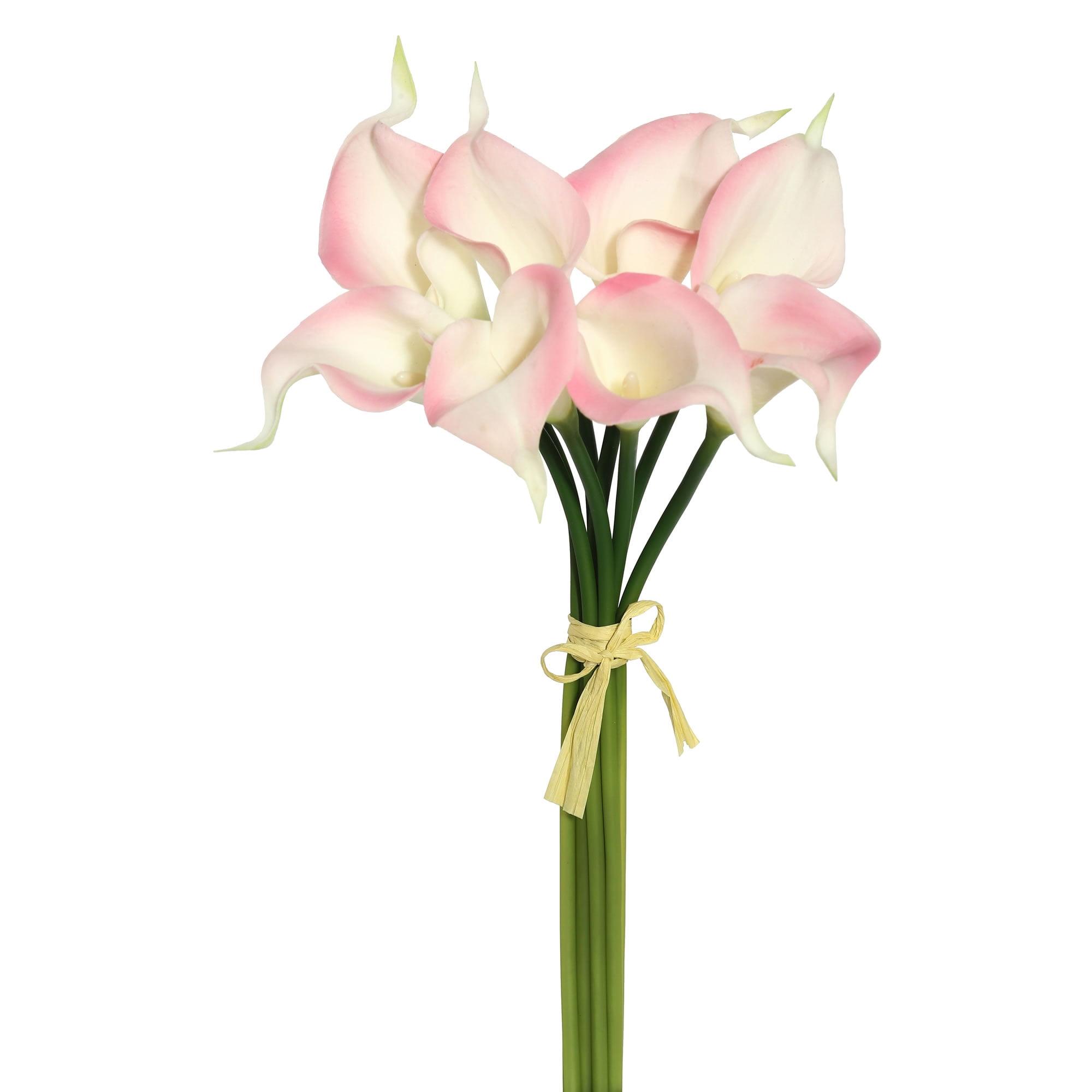 Elegant Pink Calla Lily 14'' Decor Bundle - 8 Stems