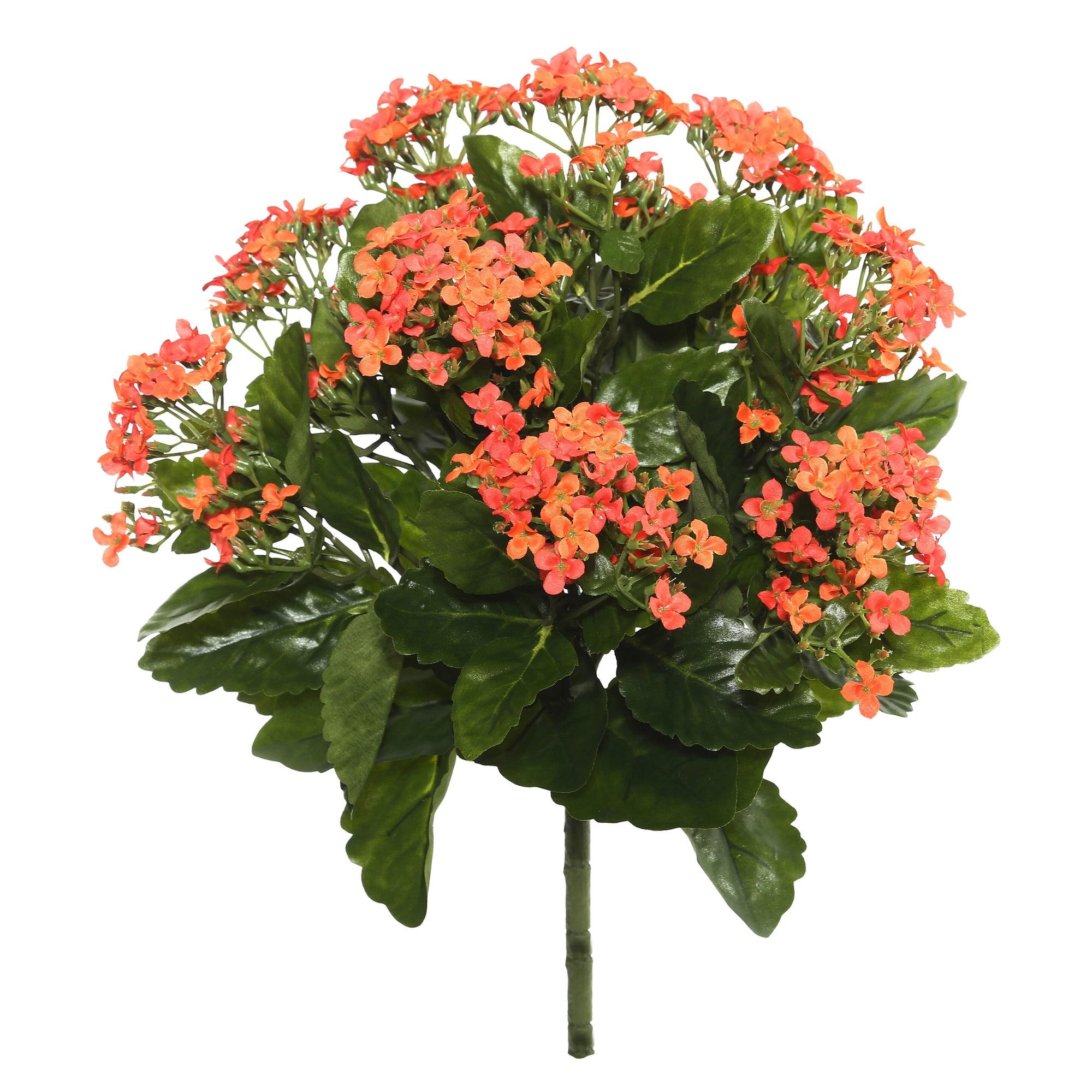 Vickerman  15.5 in. Orange Kalanchoe Bush - Orange - 15.5in.