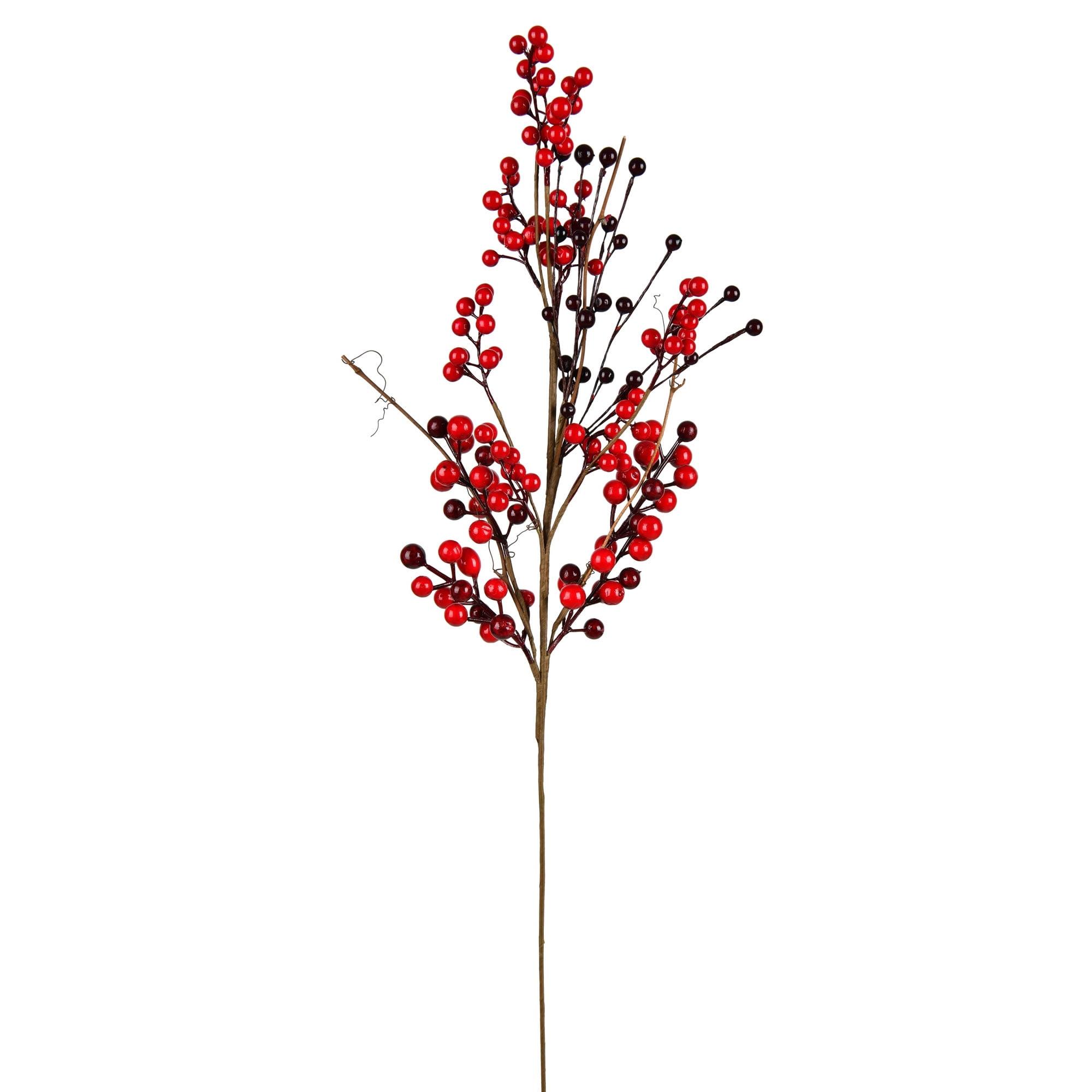 Festive Red Berry 28" Artificial Spray Arrangement for Indoor/Outdoor