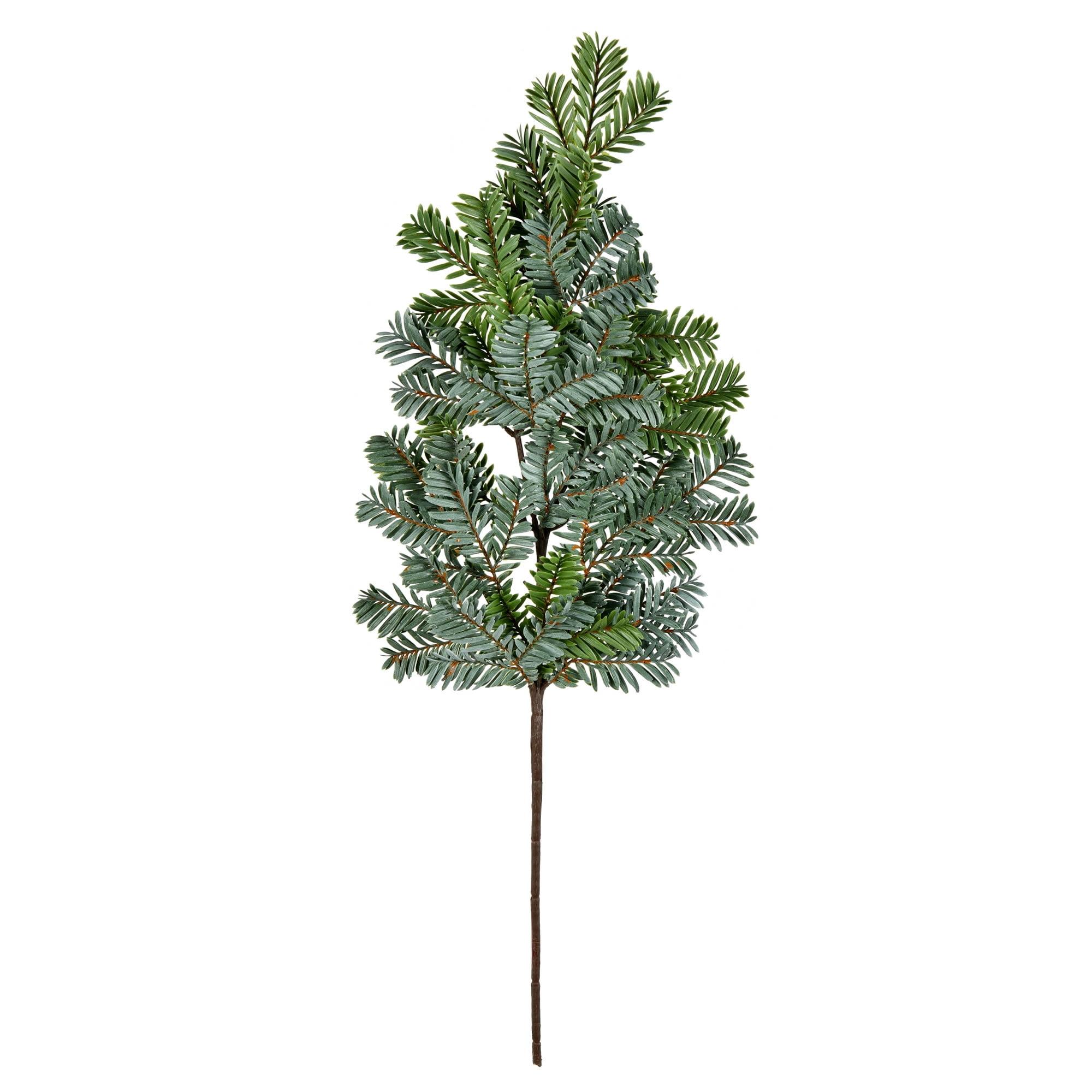 29.5" Green Plastic Pine Christmas Spray Centerpiece