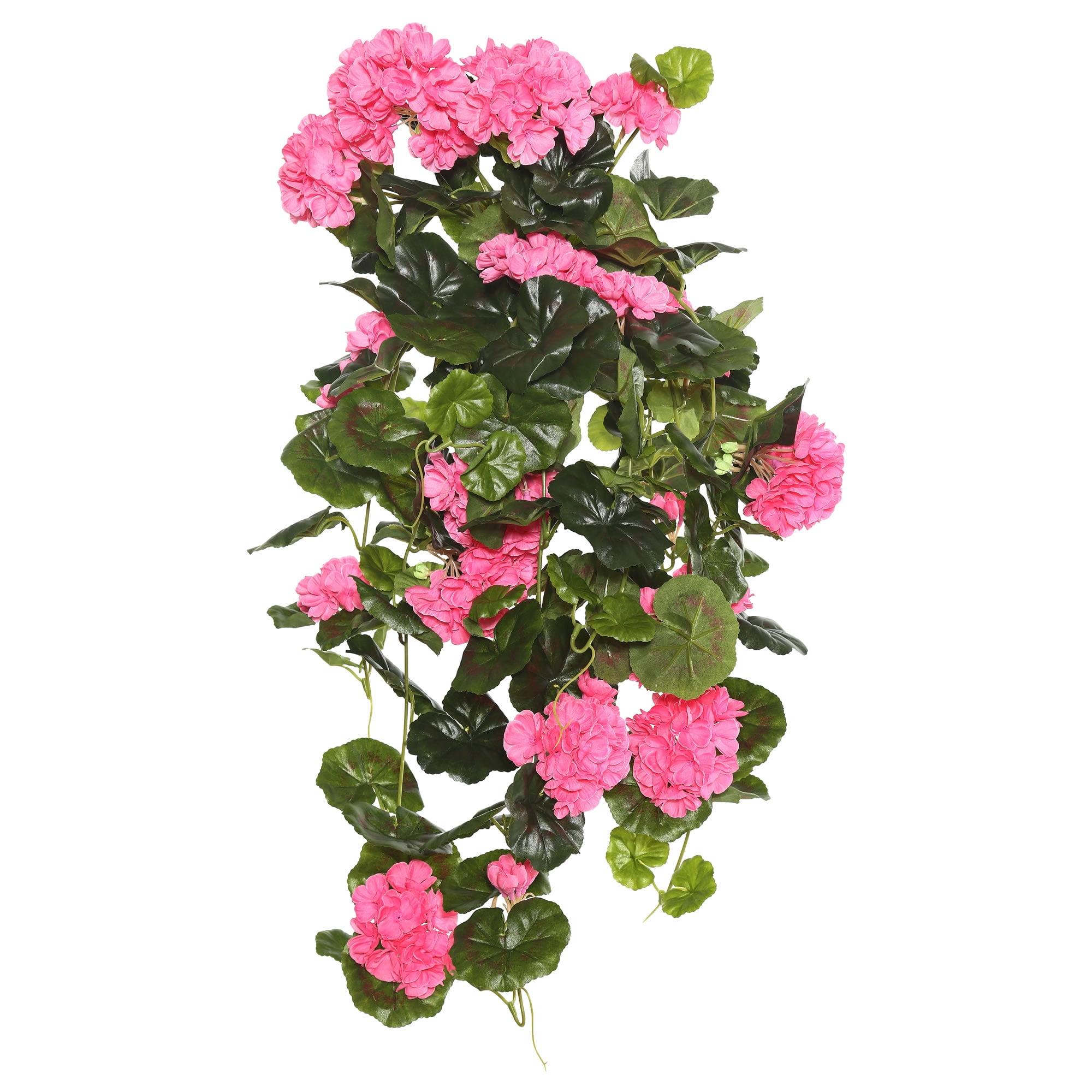 Artificial Geranium Hanging Bush