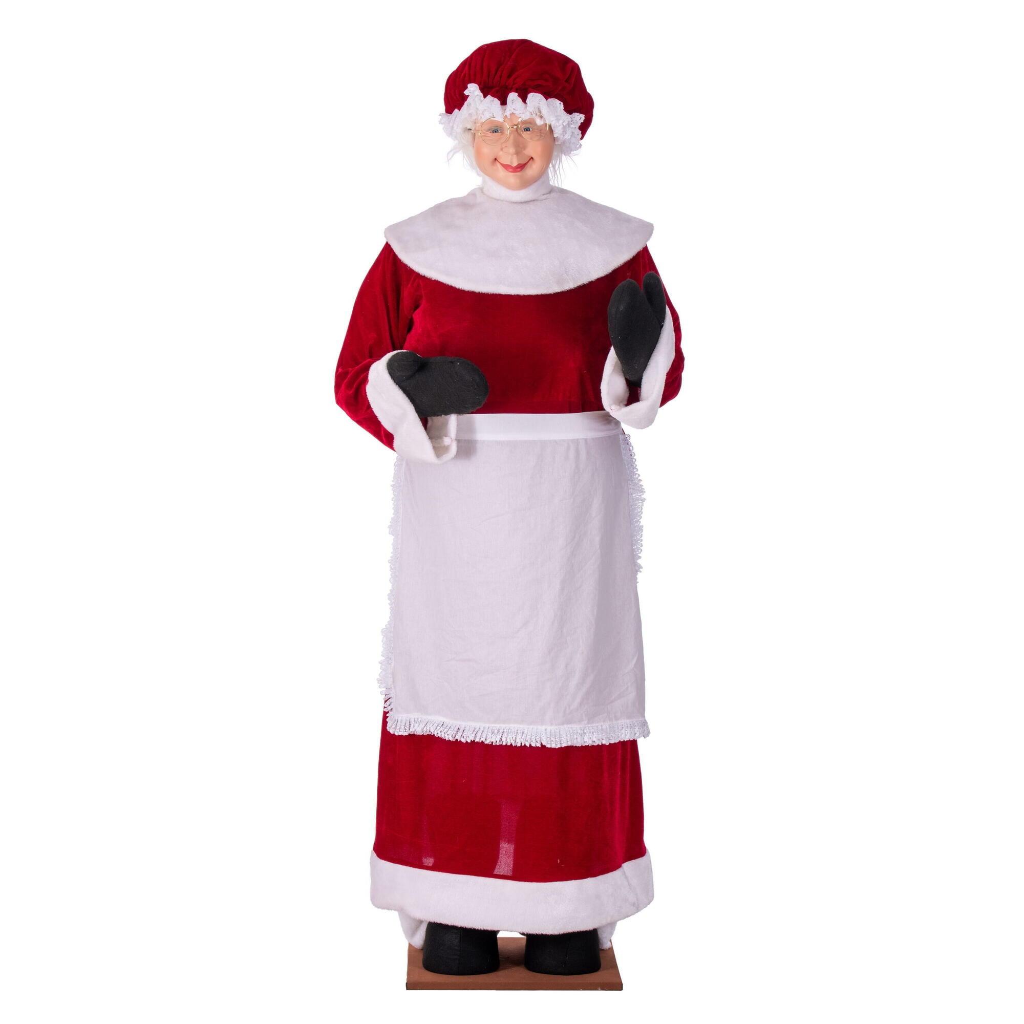 Vickerman 5' 8" Mrs Claus Standing or Sitting. Indoor use only