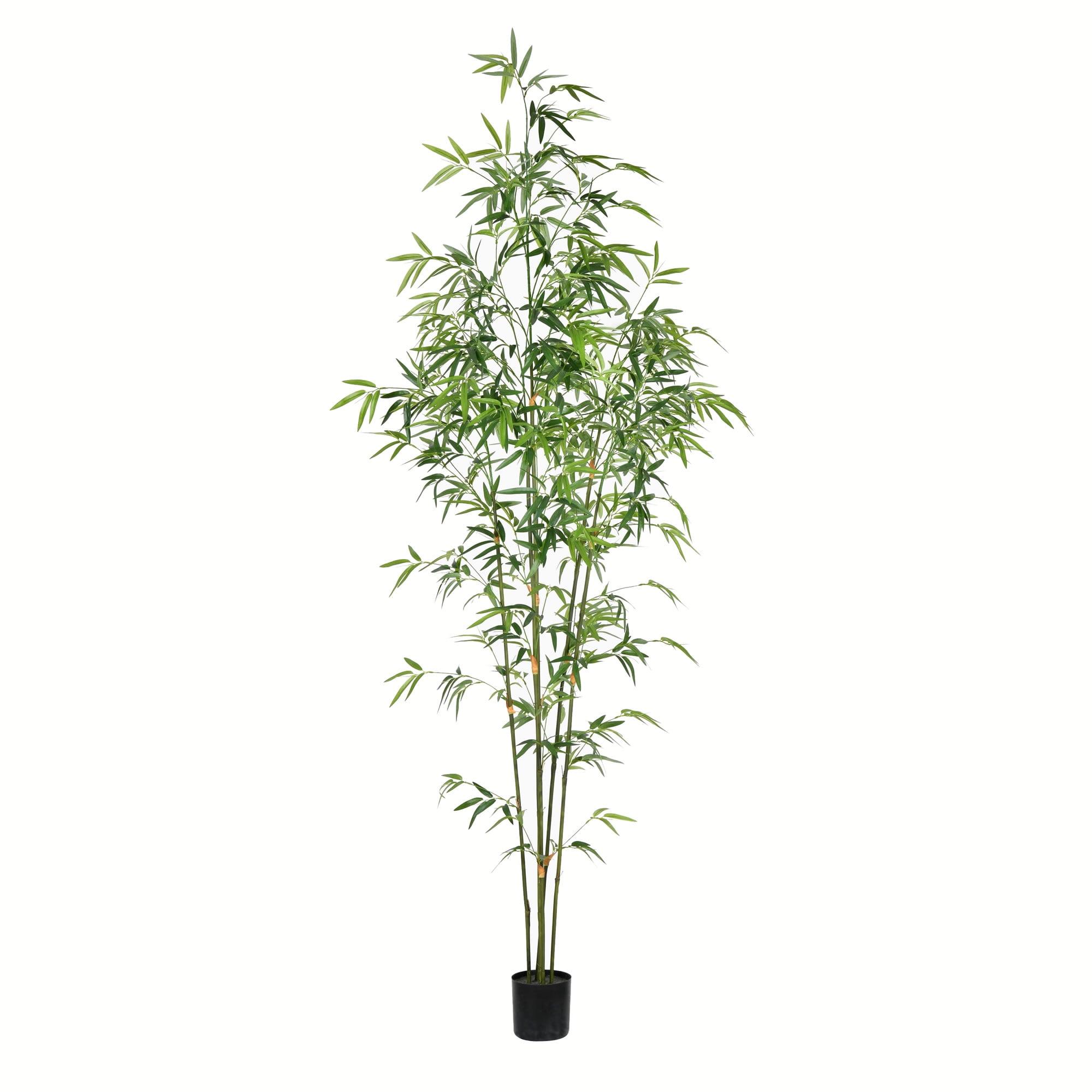 EcoChic 6' Lifelike Potted Bamboo Floor Plant for Indoor/Outdoor Decor