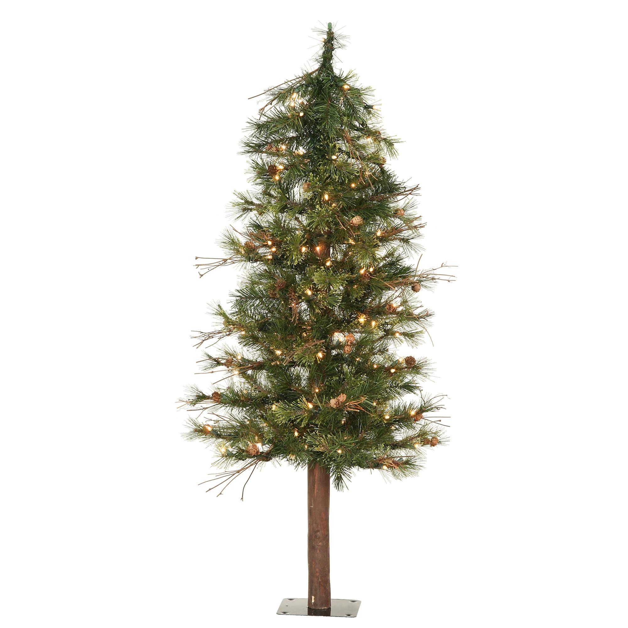 Mixed Country Pine Lighted Pine Christmas Tree