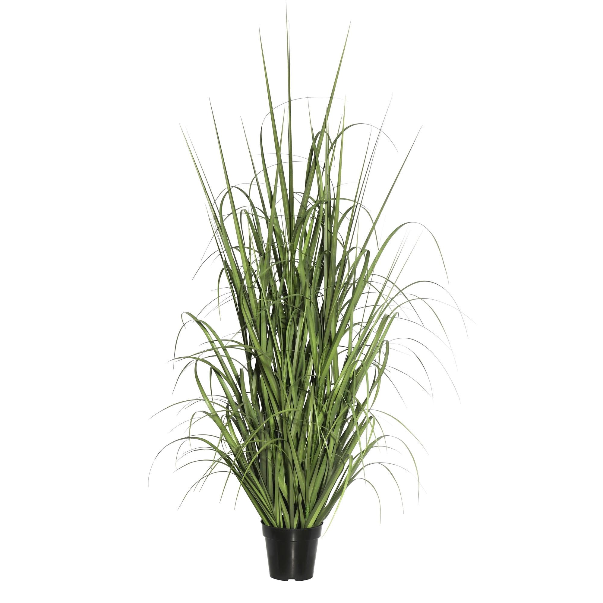 Evergreen Elegance 60" Lush Artificial Ryegrass in Sleek Black Pot