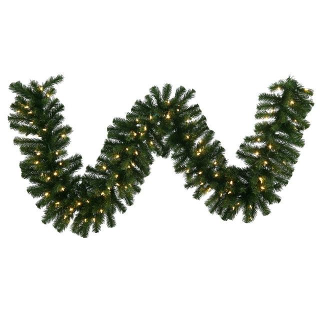 Vickerman 9' Douglas Fir Artificial Christmas Garland, Warm White LED Lights