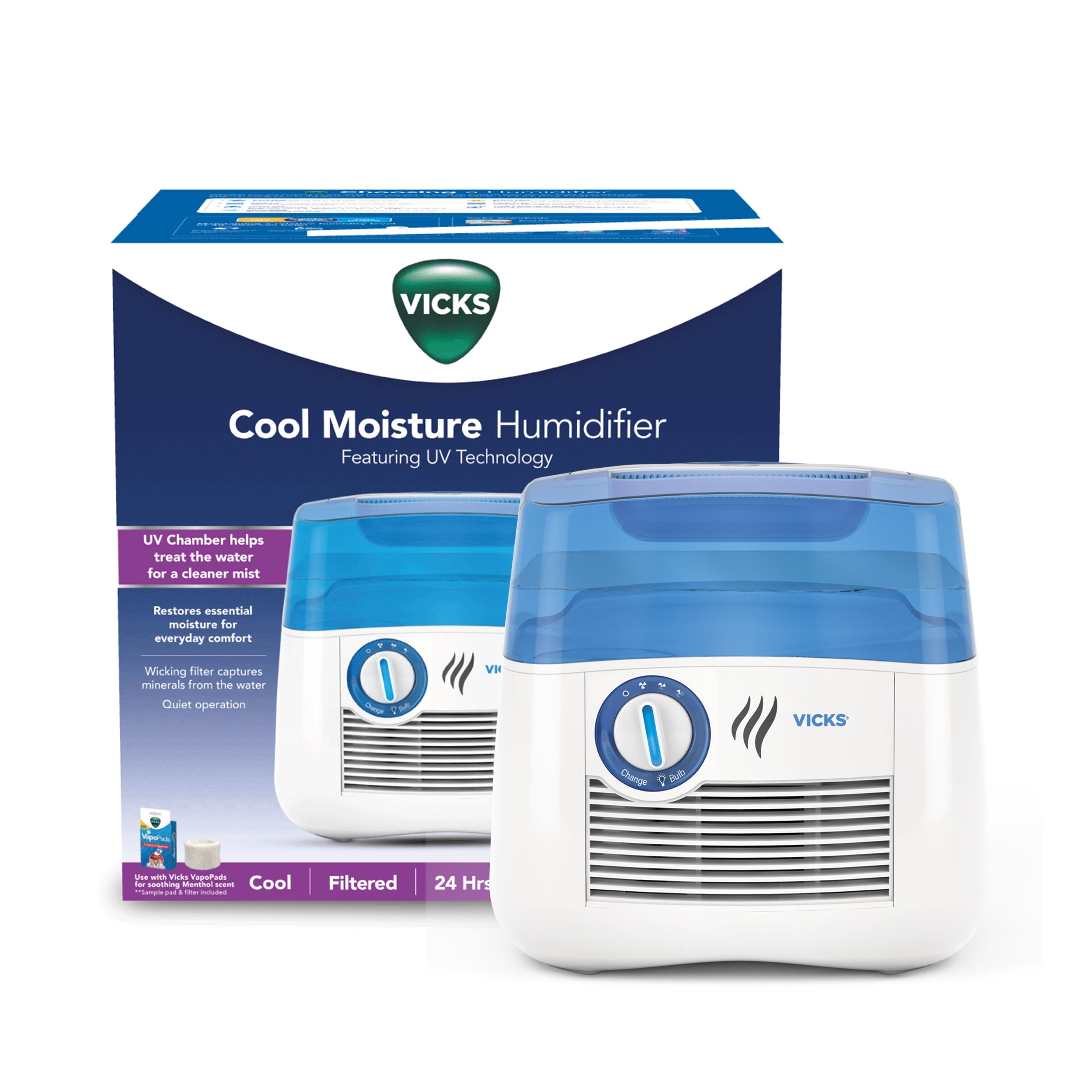 Vicks Blue and White UV Cool Moisture Humidifier