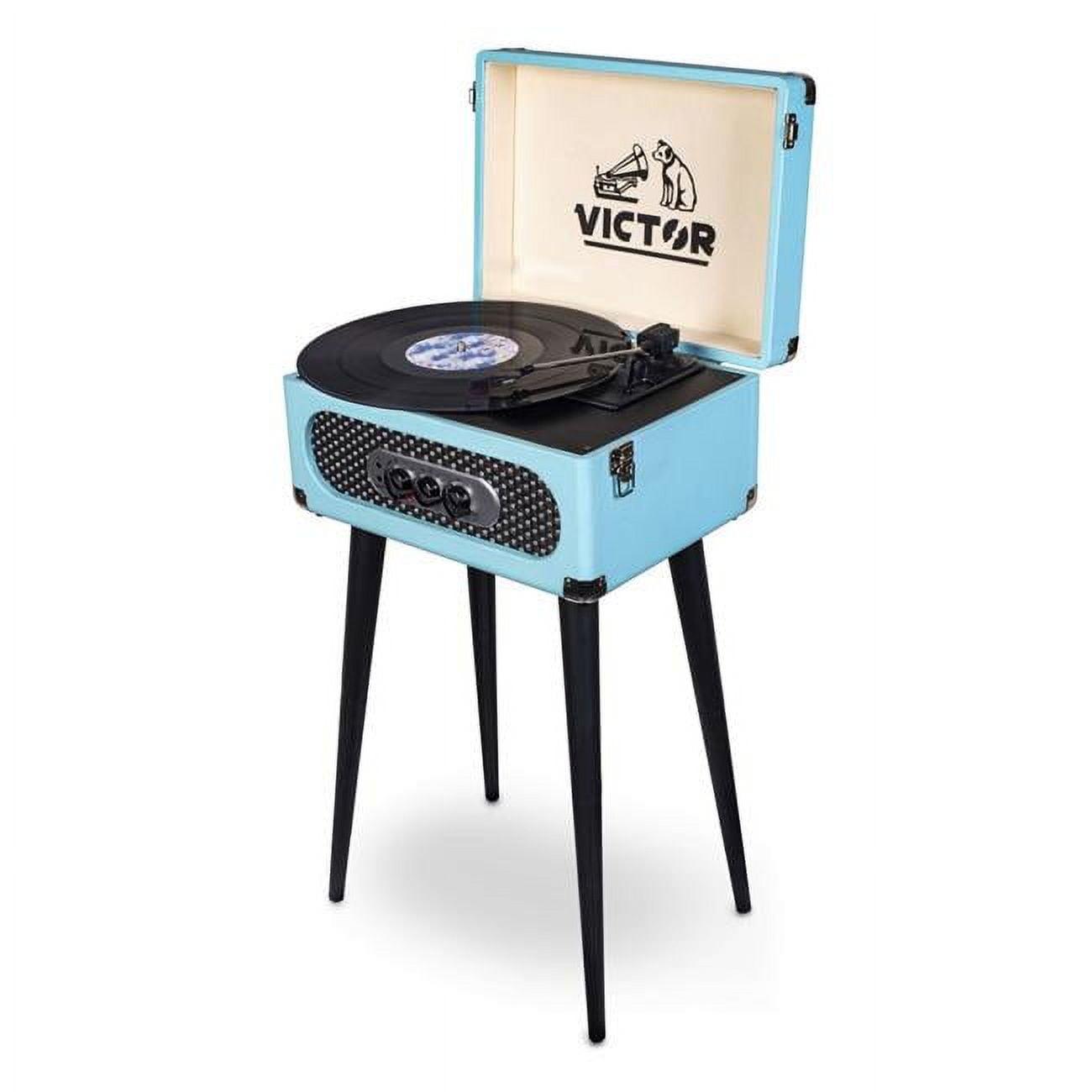 Turquoise Andover 5-in-1 Vintage Style Record Player with Bluetooth