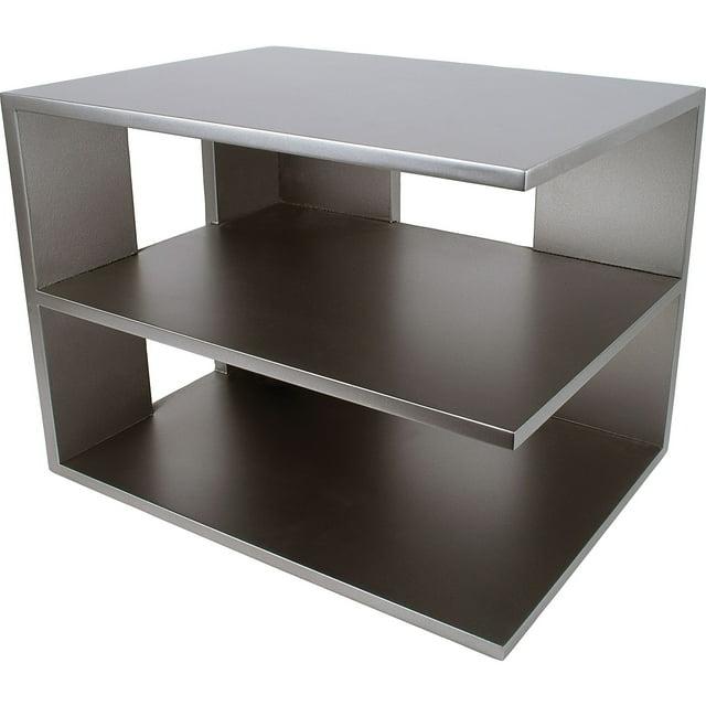 Victor Technology Wood Desk Accessories Corner Shelf Classic Silver S1120