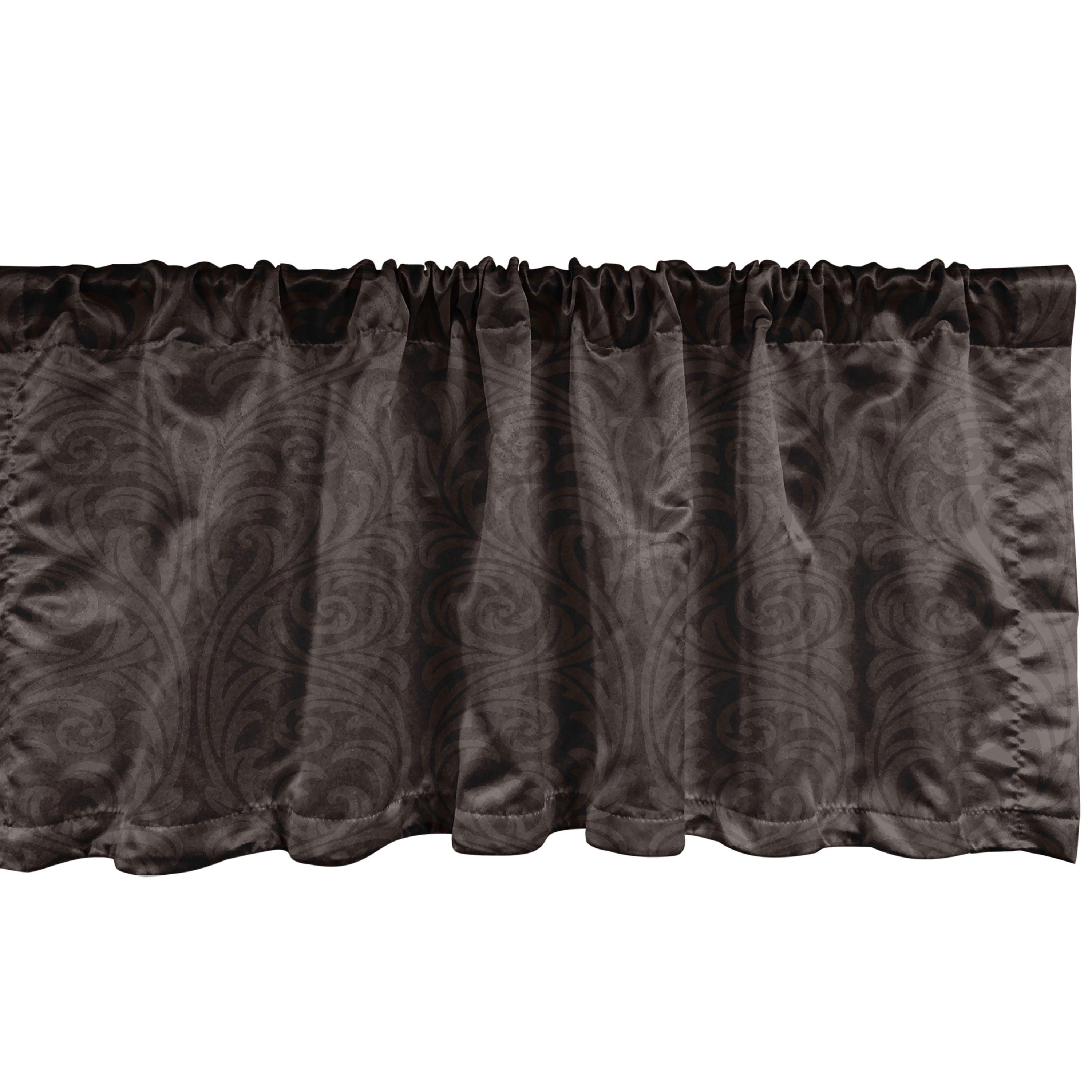 Ambesonne Victorian Valance Pack of 2 Curlicue Antique Motif 92924