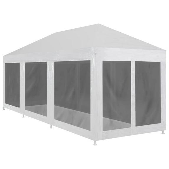 vidaXL 29.5 Ft. W x 9.8 Ft. D Steel Party Tent with 4 Mesh Sidewalls