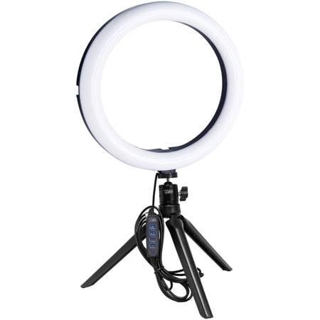 10'' USB LED Ring Light with Mini Tripod and Adjustable Arm