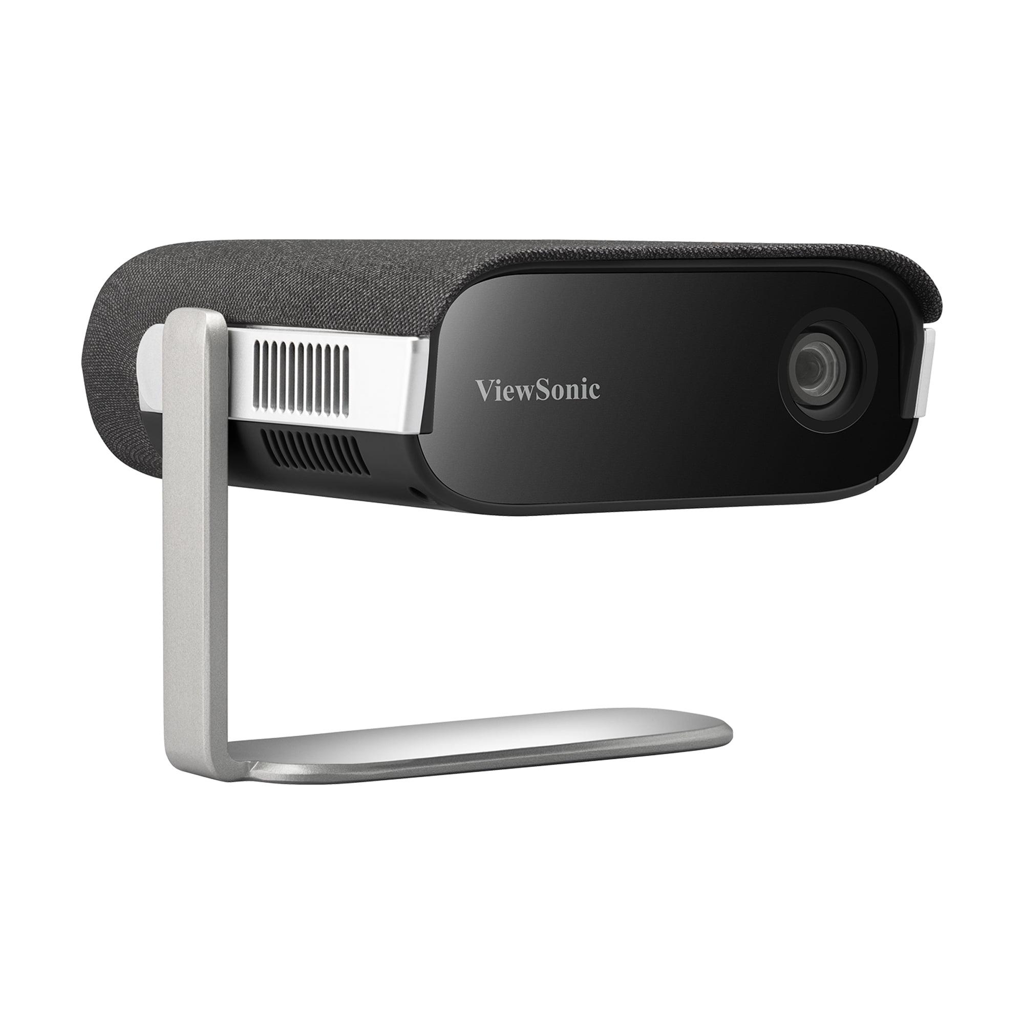 ViewSonic M1X Portable LED Projector with Smart Stand, Harman Kardon Speakers, Built-In Battery, H/V Keystone, 4 Corner Adjustment, Bluetooth, Wi-Fi,