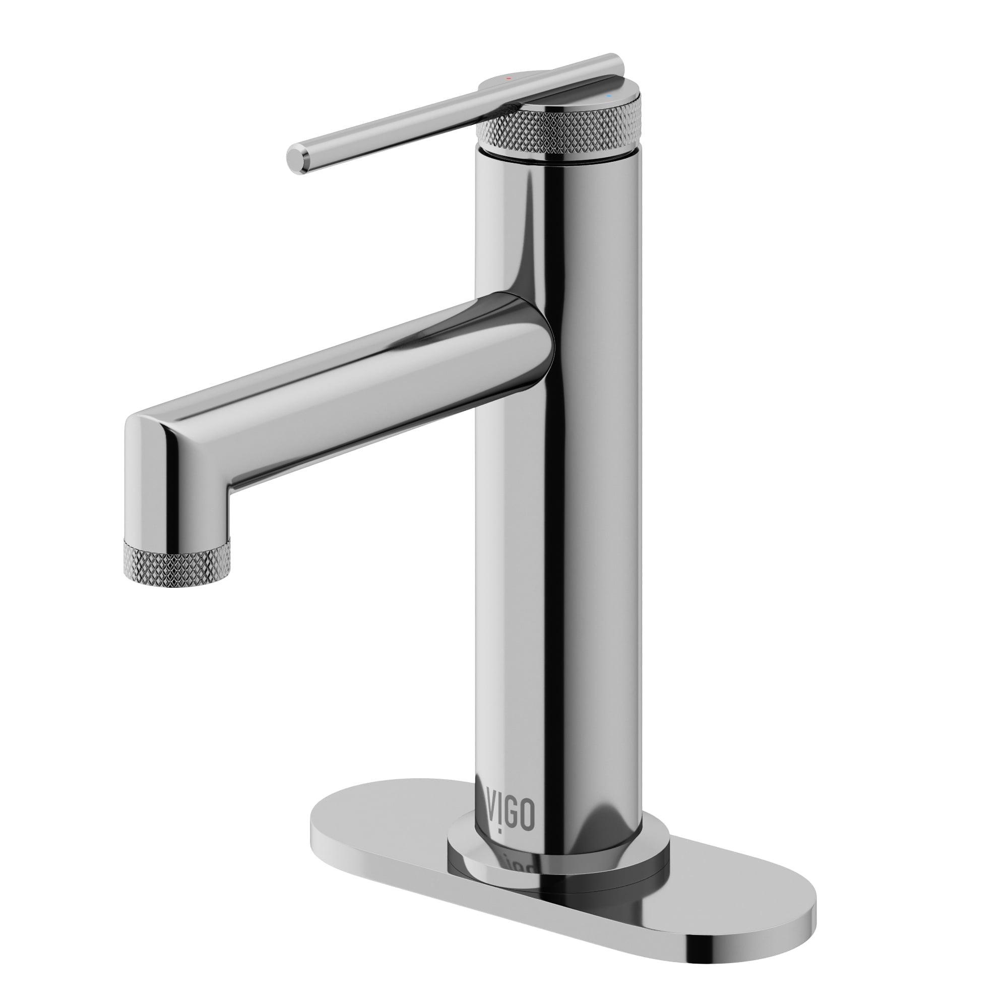 Sterling Single Handle Single-Hole Bathroom Faucet Set with Deck Plate