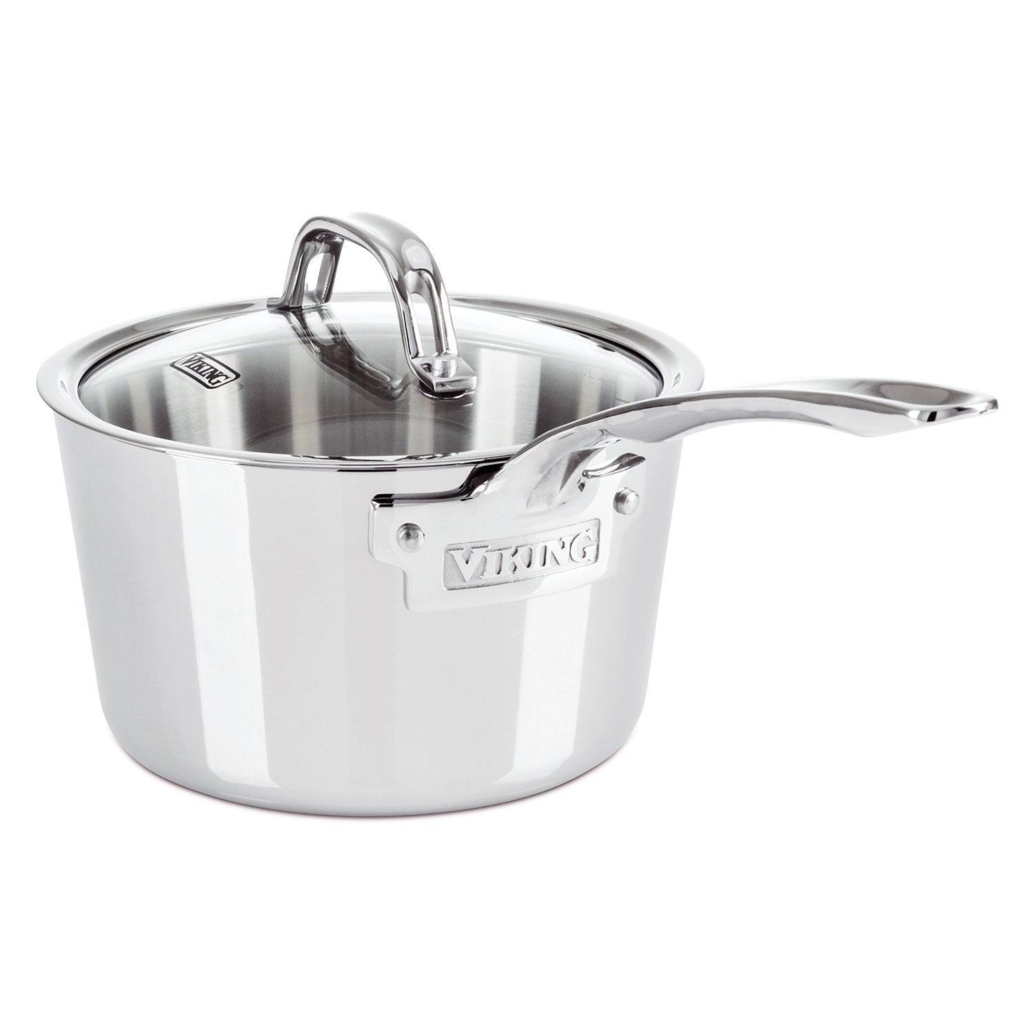 Viking Viking Contemporary 3-Ply Sauce Pan with Glass Lid