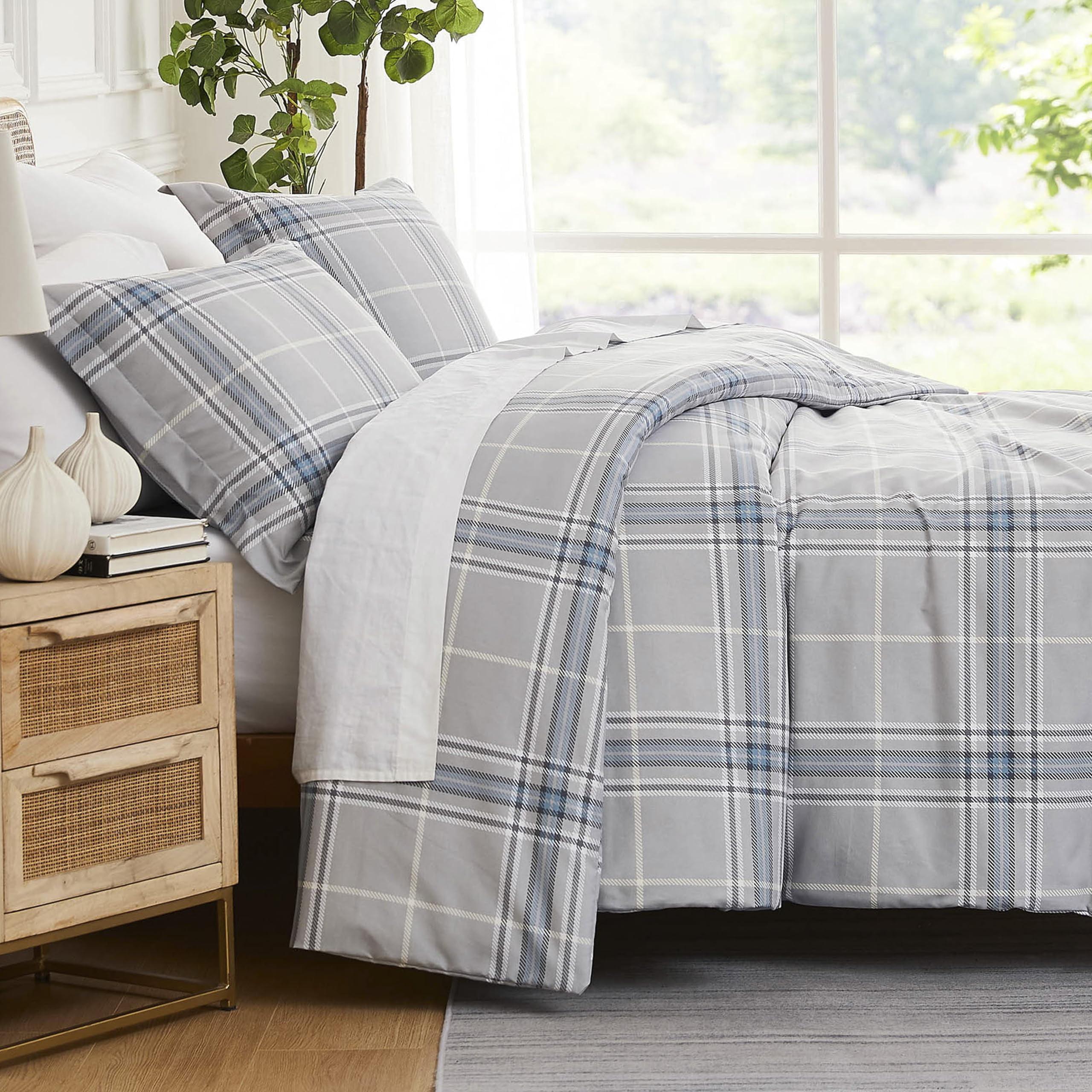 SouthShore Fine Linens Vilano Plaid Oversized Microfiber Duvet Cover Set by Southshore Fine linens