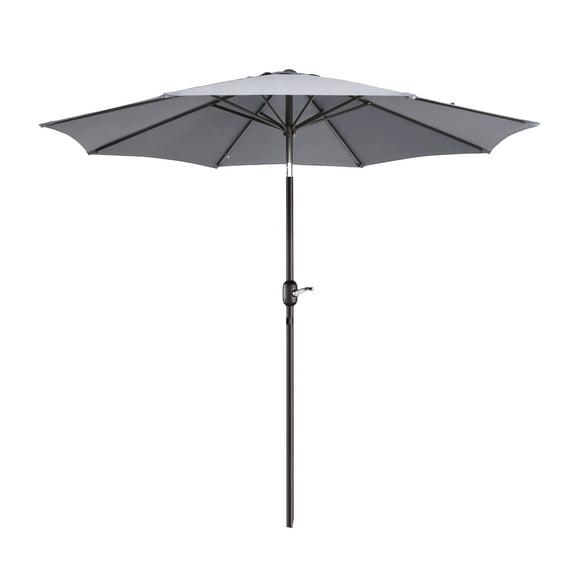 Villacera 9FT Outdoor Patio Umbrella Shade with Auto Tilt, Gray
