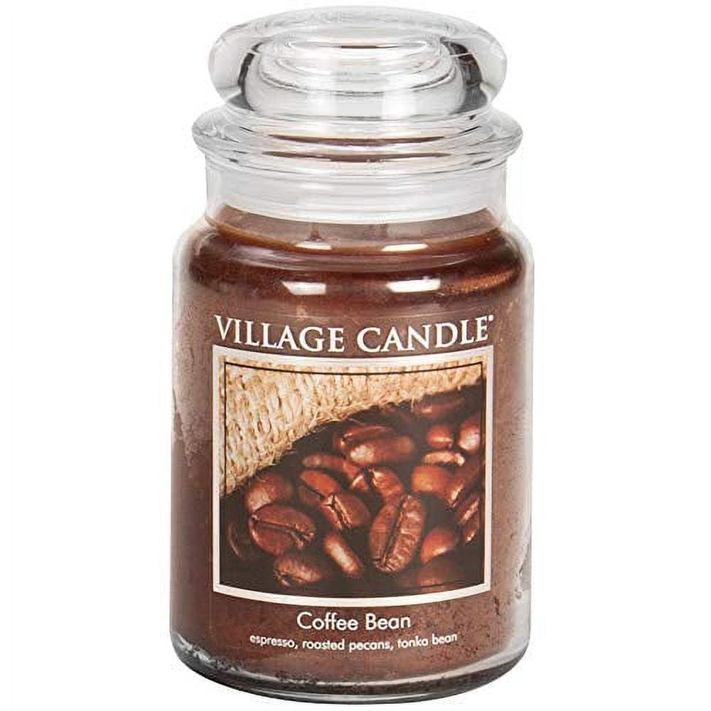 Large Brown Coffee Bean Scented Glass Jar Candle