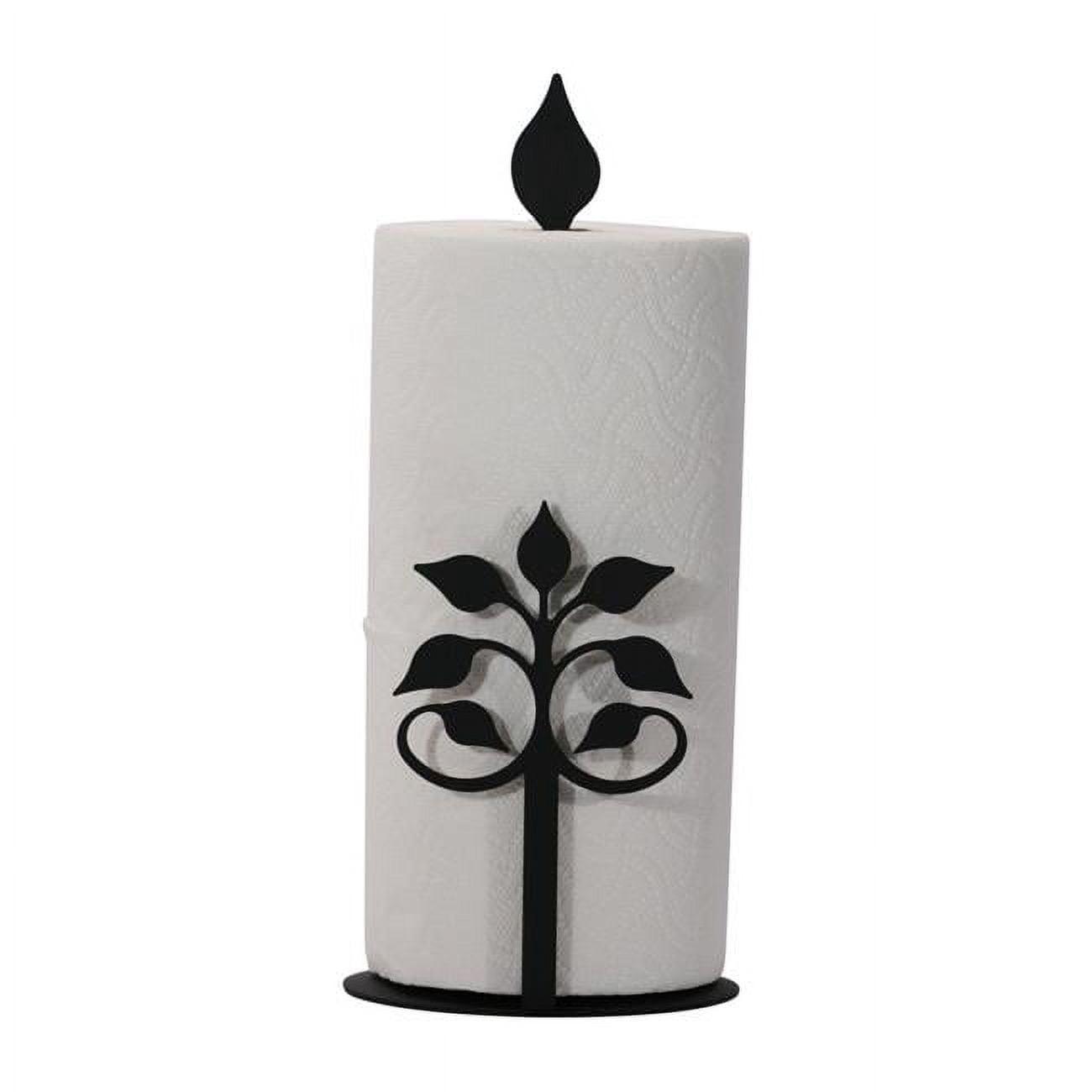 Village Wrought Iron PT-C-109 Paper Towel Holder - Leaf Fan