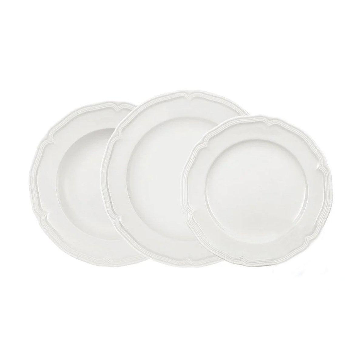 Villeroy & Boch White Porcelain 18-Piece Dinnerware Set