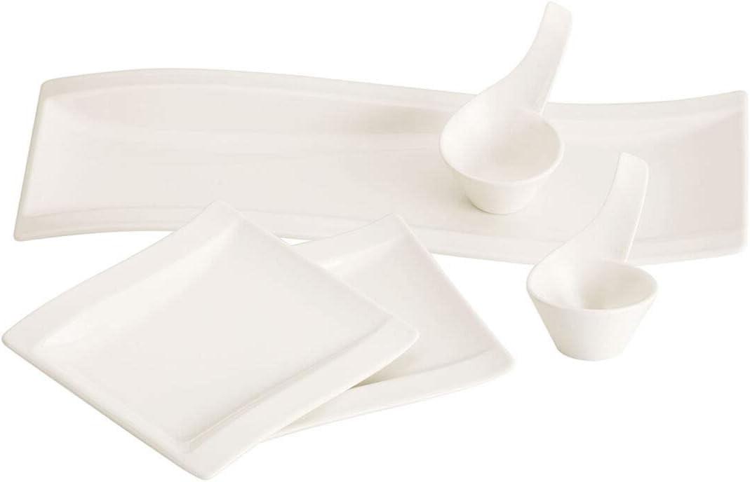 Villeroy & Boch Villeroy & Boch New Wave 5 Piece Antipasti Divided Serving Dish Set