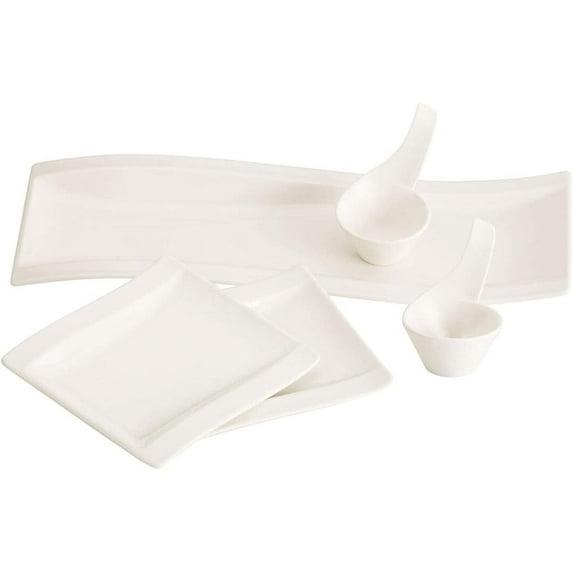 Villeroy & Boch Villeroy & Boch New Wave 5 Piece Antipasti Divided Serving Dish Set