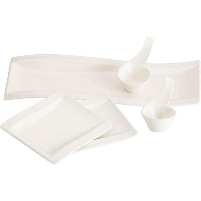 Villeroy & Boch Villeroy & Boch New Wave 5 Piece Antipasti Divided Serving Dish Set