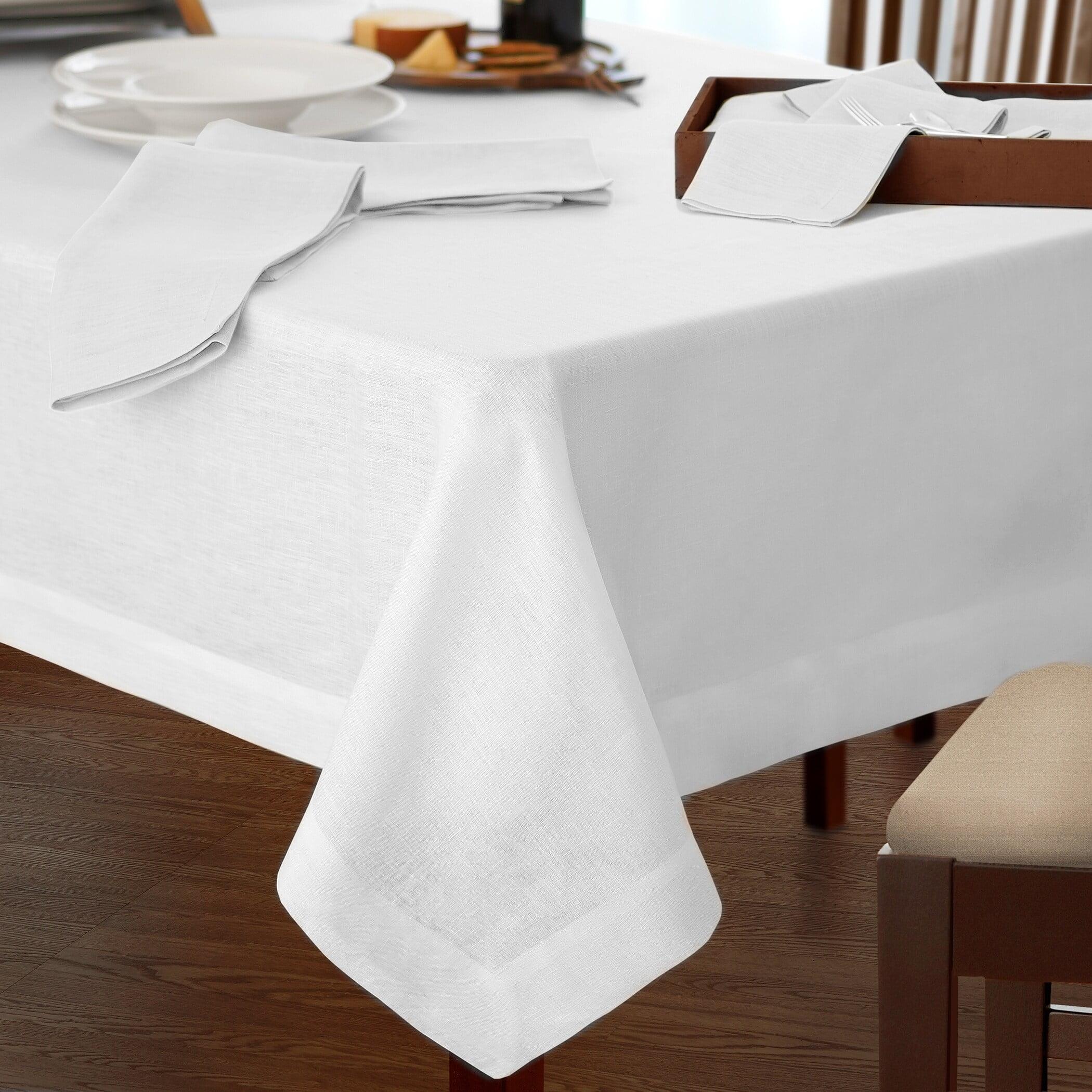 Elrene Villeroy & Boch - La Classica Luxury Linen Fabric Tablecloth