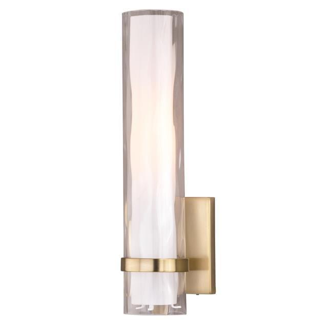 Vilo 1 Light Brass Bathroom Wall Fixture