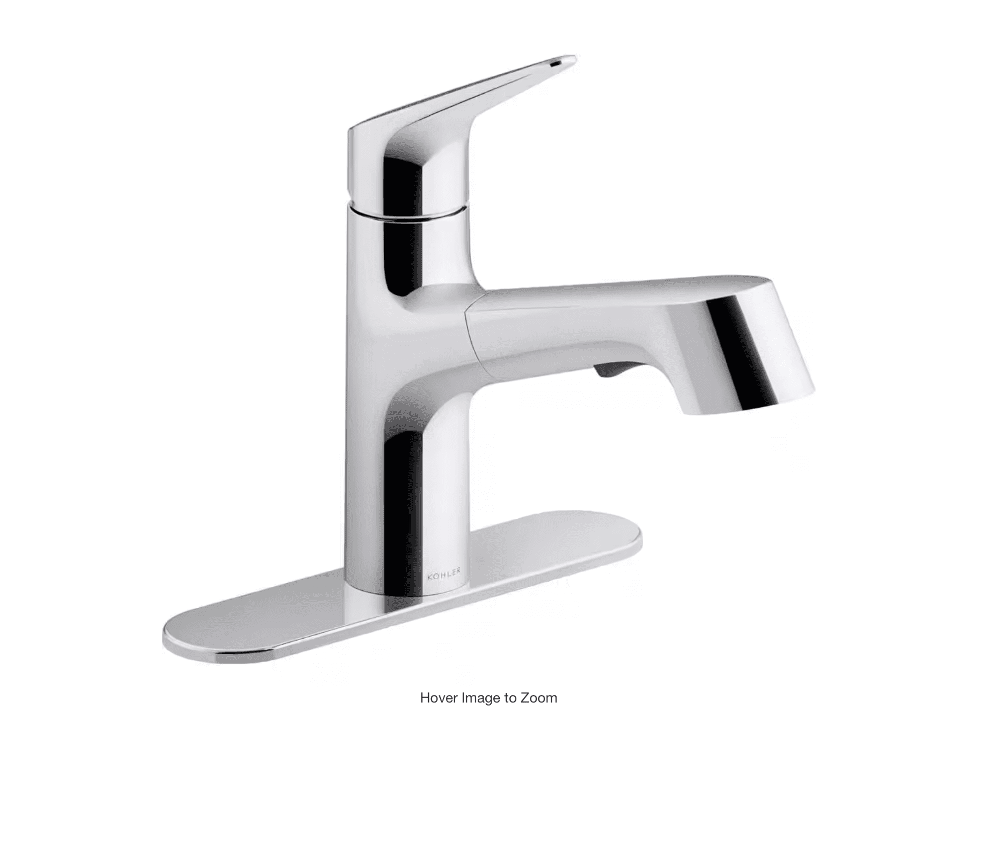 Polished Chrome Single-Handle Pull-Out Kitchen Faucet