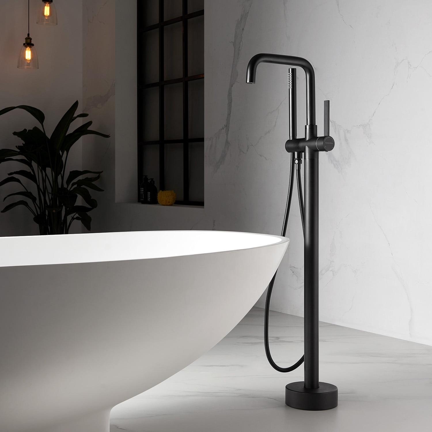 Delara Floor Tub Spout with Diverter