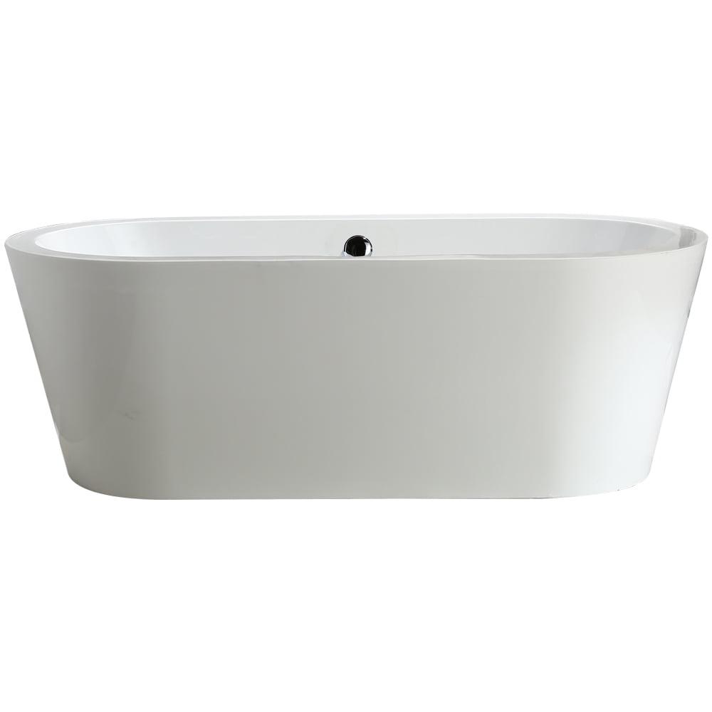 Melania 68'' x 32'' Freestanding Soaking Acrylic Bathtub