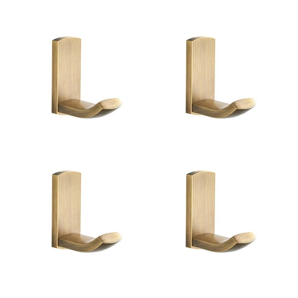 Vintage Brass Robe Hooks Pack 4 Clothes Towel Hook Home Hangers Bathroom Accessories KJFG02GT