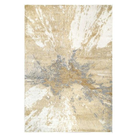 Nuloom Exie Medallion 5x7 Indoor Area Rug for Living Room Bedroom Dining Room Kitchen, Grey/Ivory