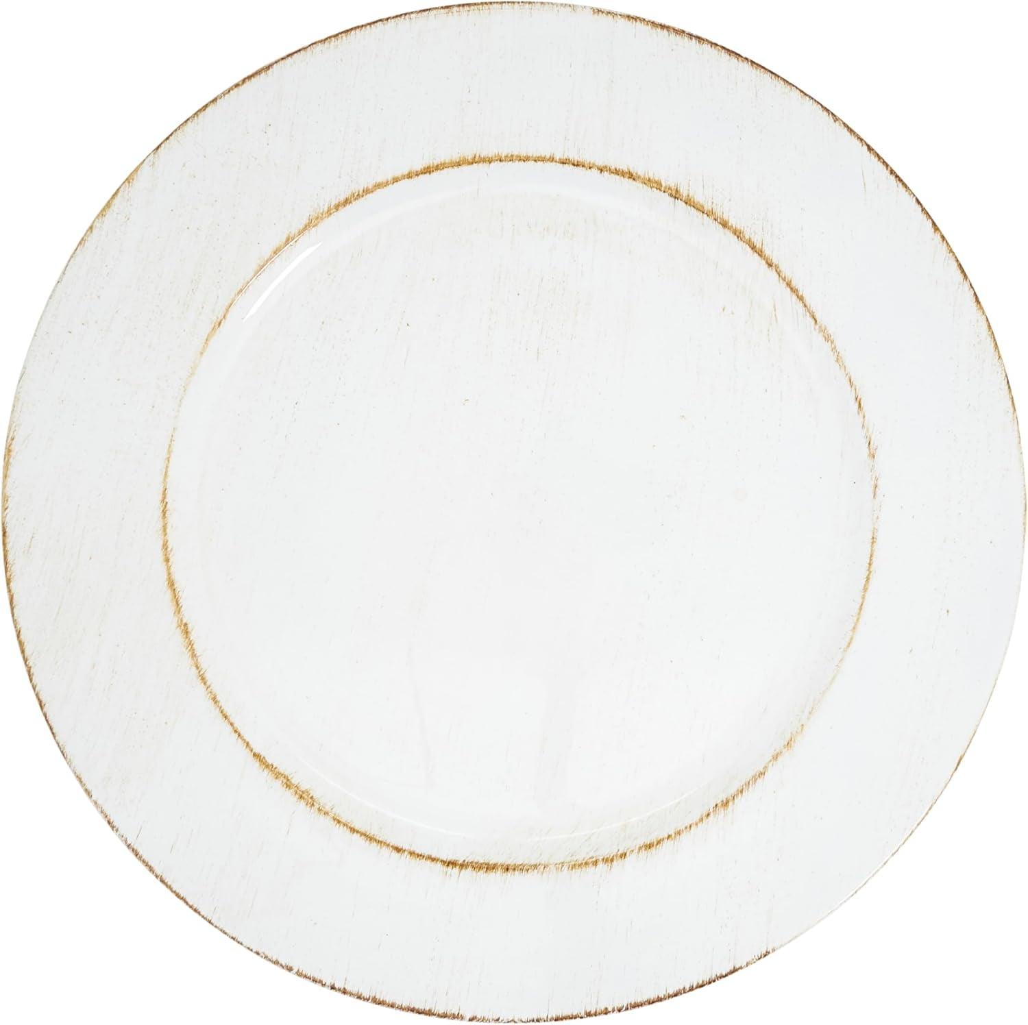 Saro Vintage-Inspired Distressed Charger Plate (Set of 4) (Set of 4)