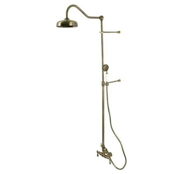 Kingston Brass Kingston Brass Vintage Tub Wall Mount Rain Drop Shower System with Hand Shower CCK6173