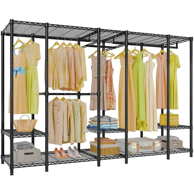 89.8'' Metal Freestanding Garment Rack