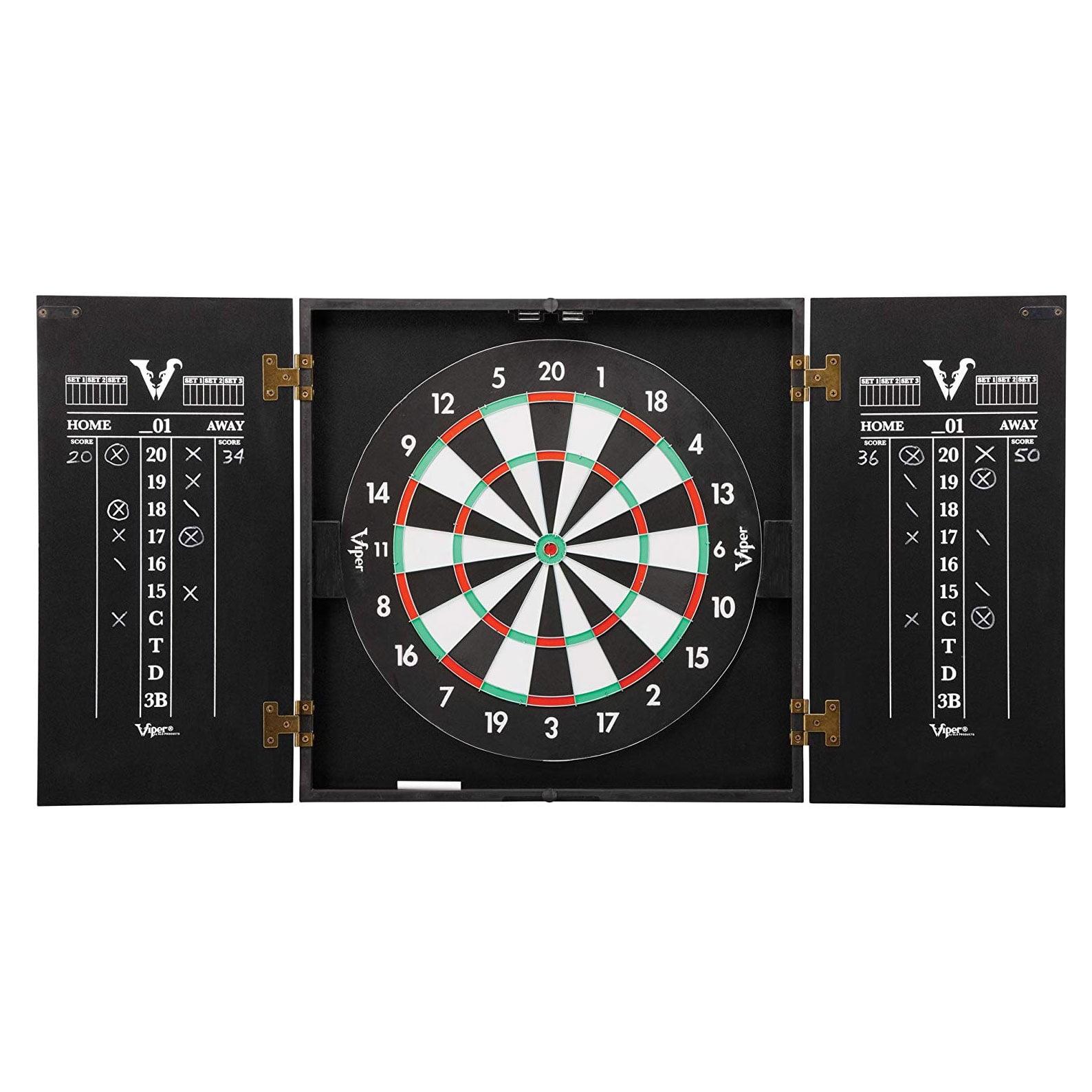 Viper Hideaway Dartboard Cabinet with Reversible Traditional and Baseball Dartboard